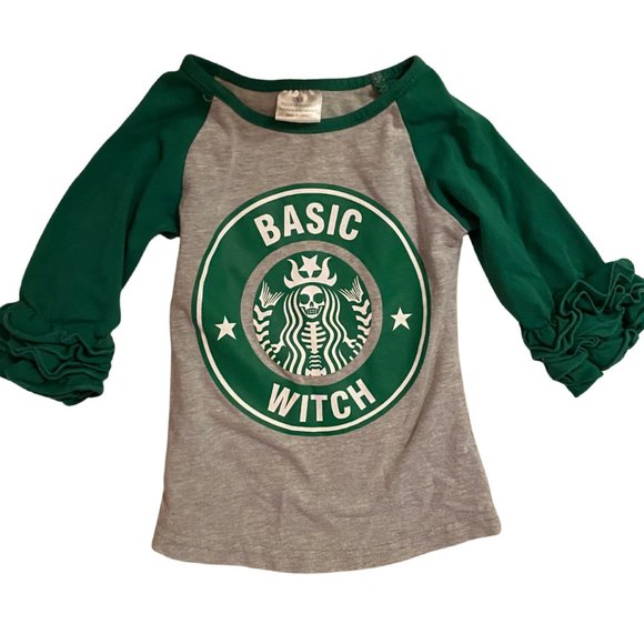 XS (18-24m) Basic Witch Raglan Tee - Picture 1 of 2